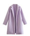 The Famous Zara Coat Solid Woolen Coats White Label