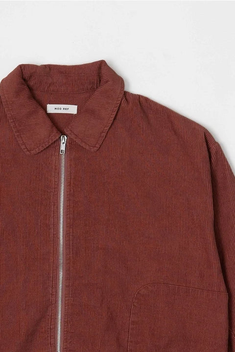 The Hayden Jacket | Cropped Corduroy Jacket - BRICK