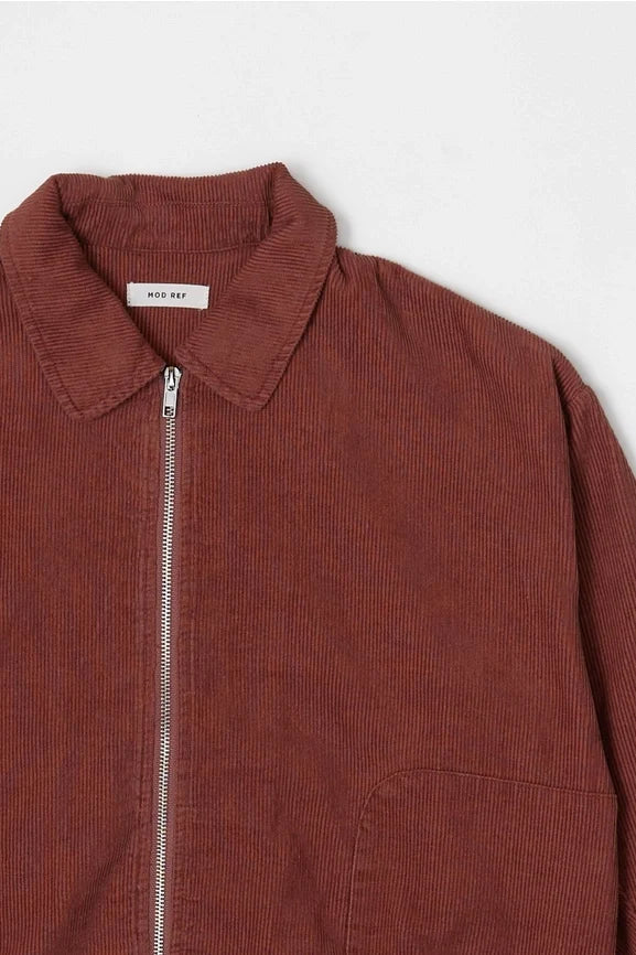 The Hayden Jacket | Cropped Corduroy Jacket - BRICK