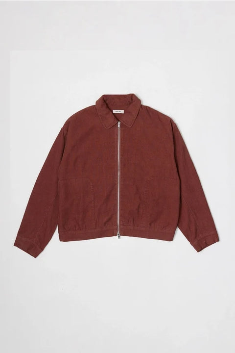 The Hayden Jacket | Cropped Corduroy Jacket - BRICK