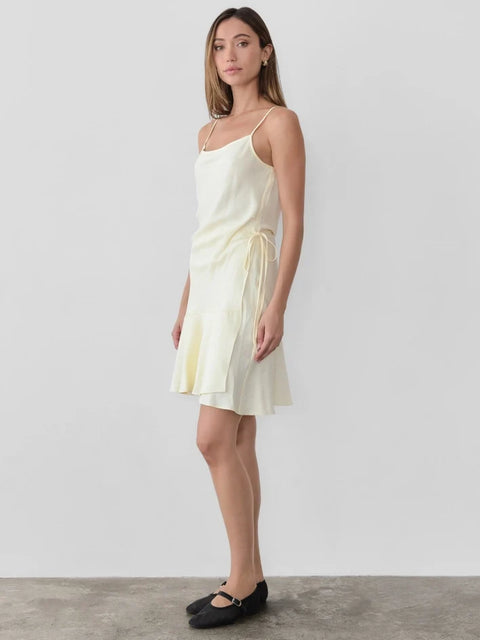 Jolie Faux Wrap Mini Dress Butter