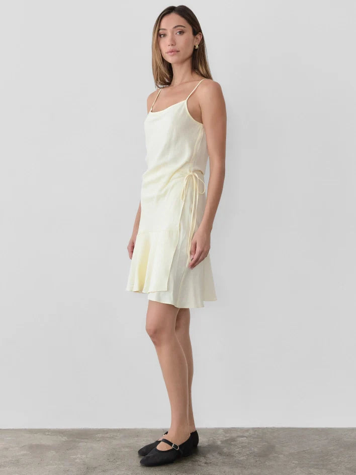 The Jolie Dress | Faux Wrap Mini Dress - BUTTER
