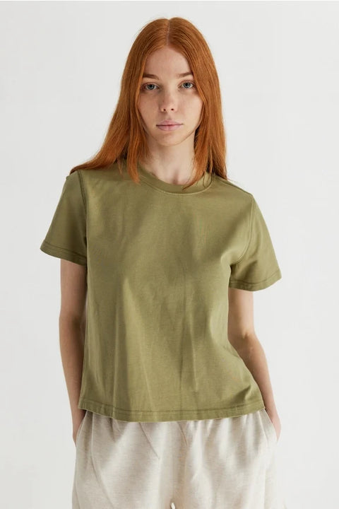 The Lanie Top | Everyday Cotton T-Shirt - SAGE