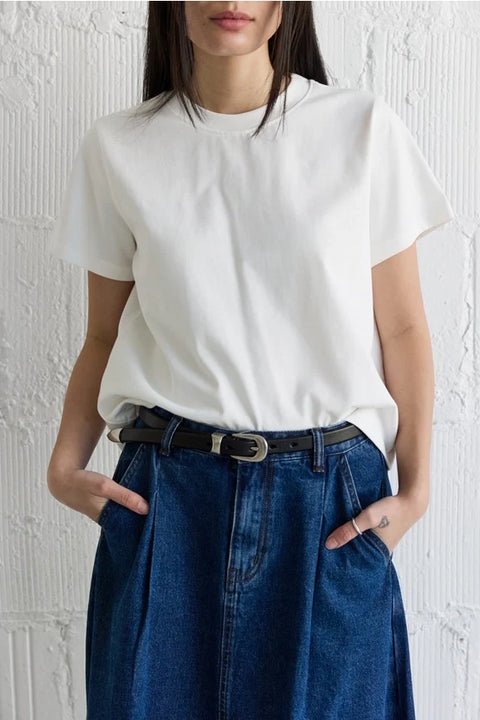 The Lanie Top | Everyday Cotton T-Shirt WHITE