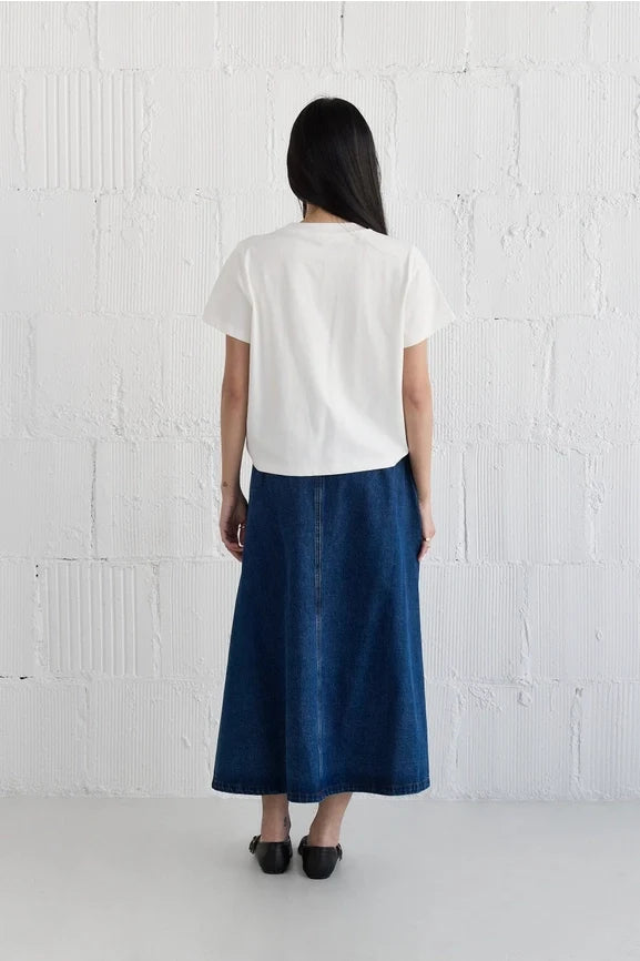 The Lanie Top | Everyday Cotton T-Shirt WHITE