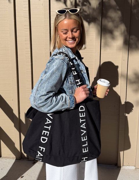 The Large Everyday Black Tote