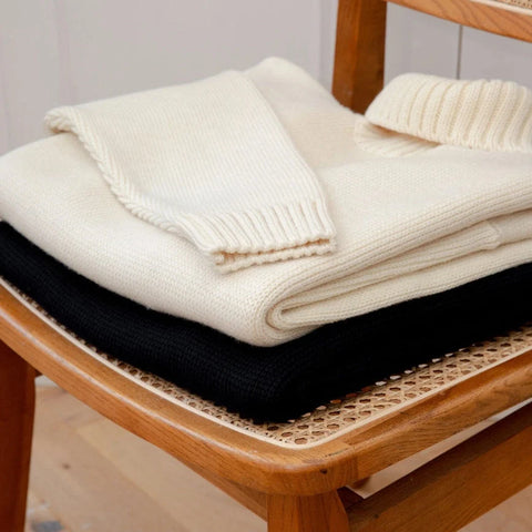 The Modern Submariner - Roll Neck Merino Wool Jumper Ecru