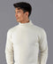 The Modern Submariner - Roll Neck Merino Wool Jumper Ecru