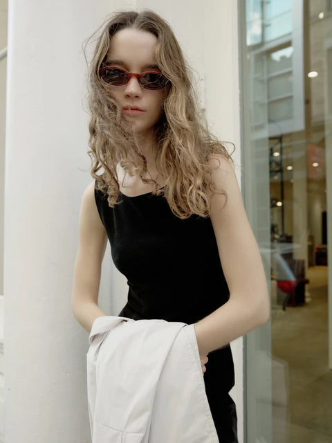 Nikki Mini Dress Brushed Cotton Black