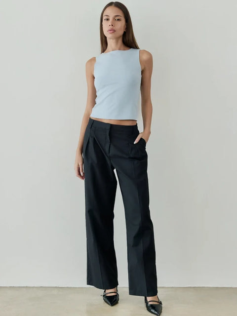 The Sidney Top | Brushed Knit Tank Top  LIGHT BLUE