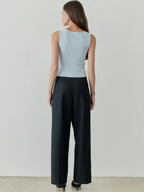 The Sidney Top | Brushed Knit Tank Top  LIGHT BLUE