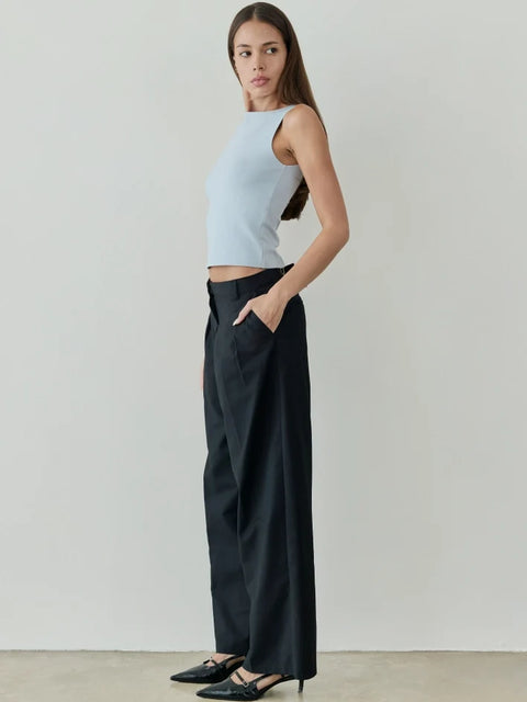 The Sidney Top | Brushed Knit Tank Top  LIGHT BLUE