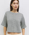 The Stacey Cardigan | Brushed Half Sleeve Cardigan - HEATHER GREY