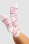 Snowflake Plush Lounge Quarter Sock