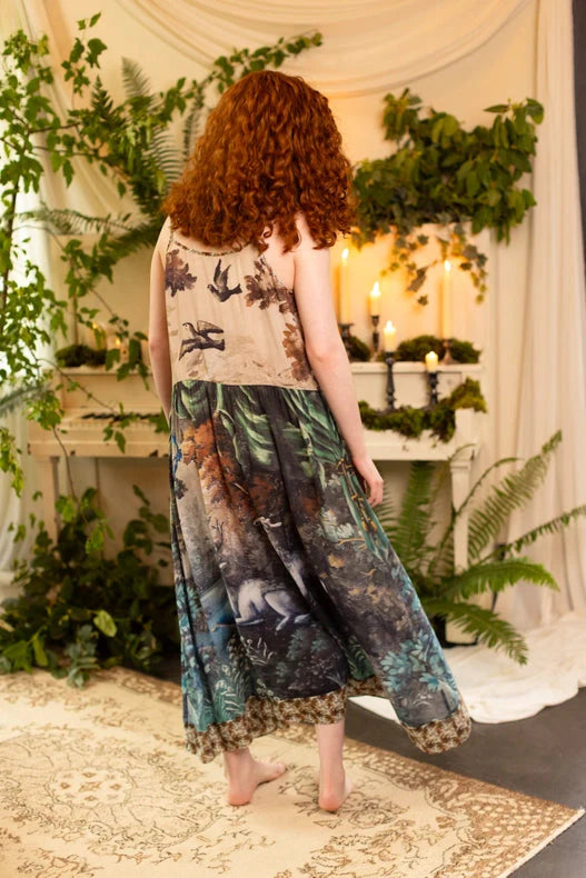 Theatre of Dreams Bohéme Bamboo Slip Dress with Deer