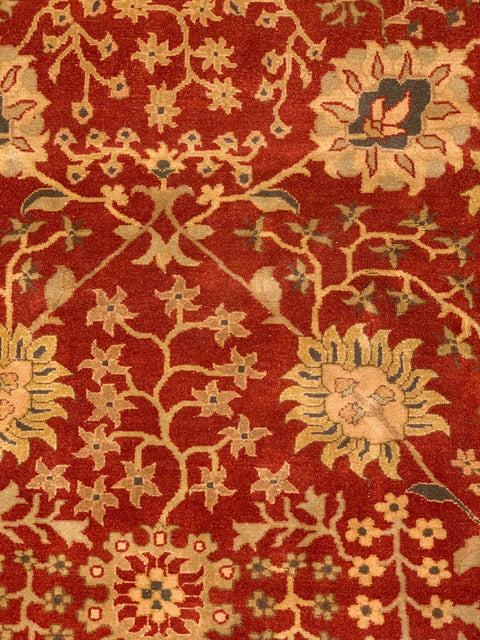 Sultanabad 100% wool Hand Made Rug - size 9" x 12"  (P)