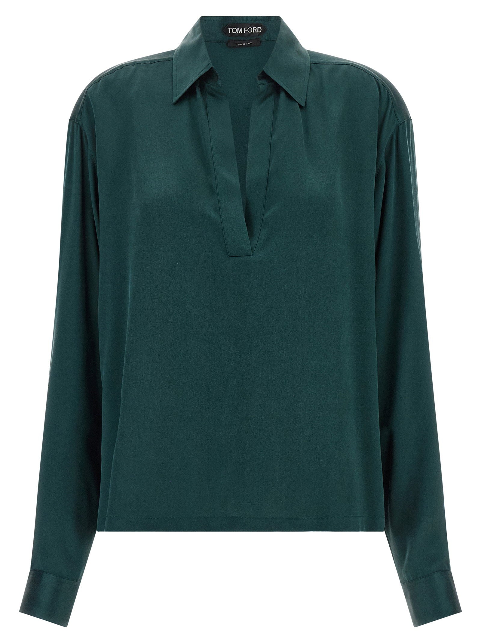Tom Ford Satin Silk Polo Shirt