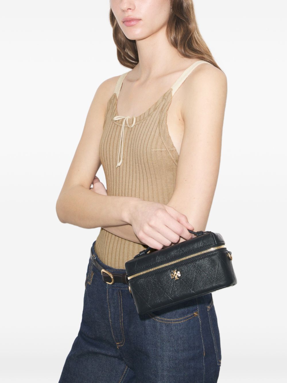 Tory Burch Charlie Quilted Crossbody Bag