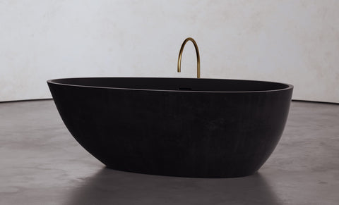 Egg-Shaped Freestanding Concrete Bathtub – Studio Collection