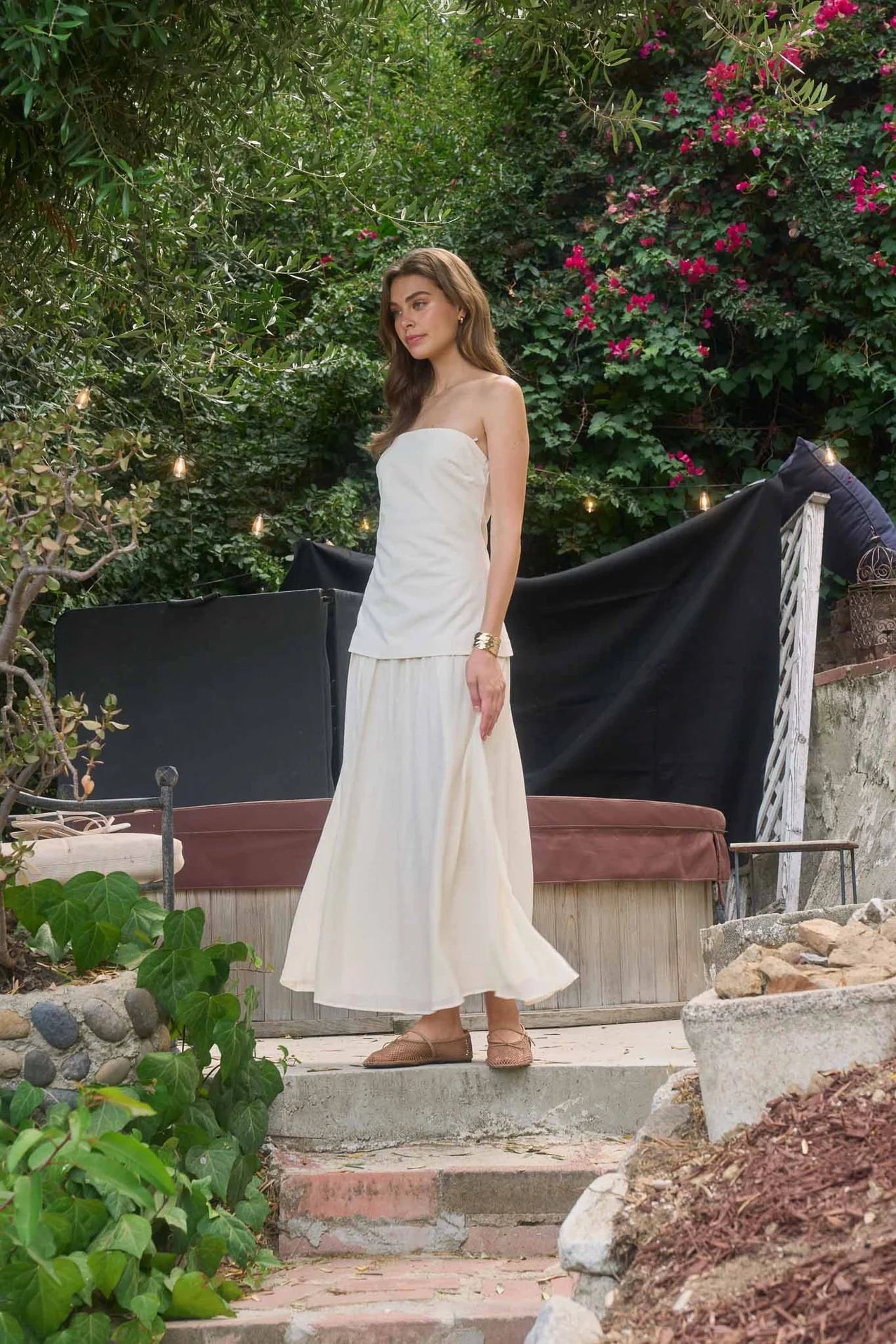 Tube Top Longline Midi Dress