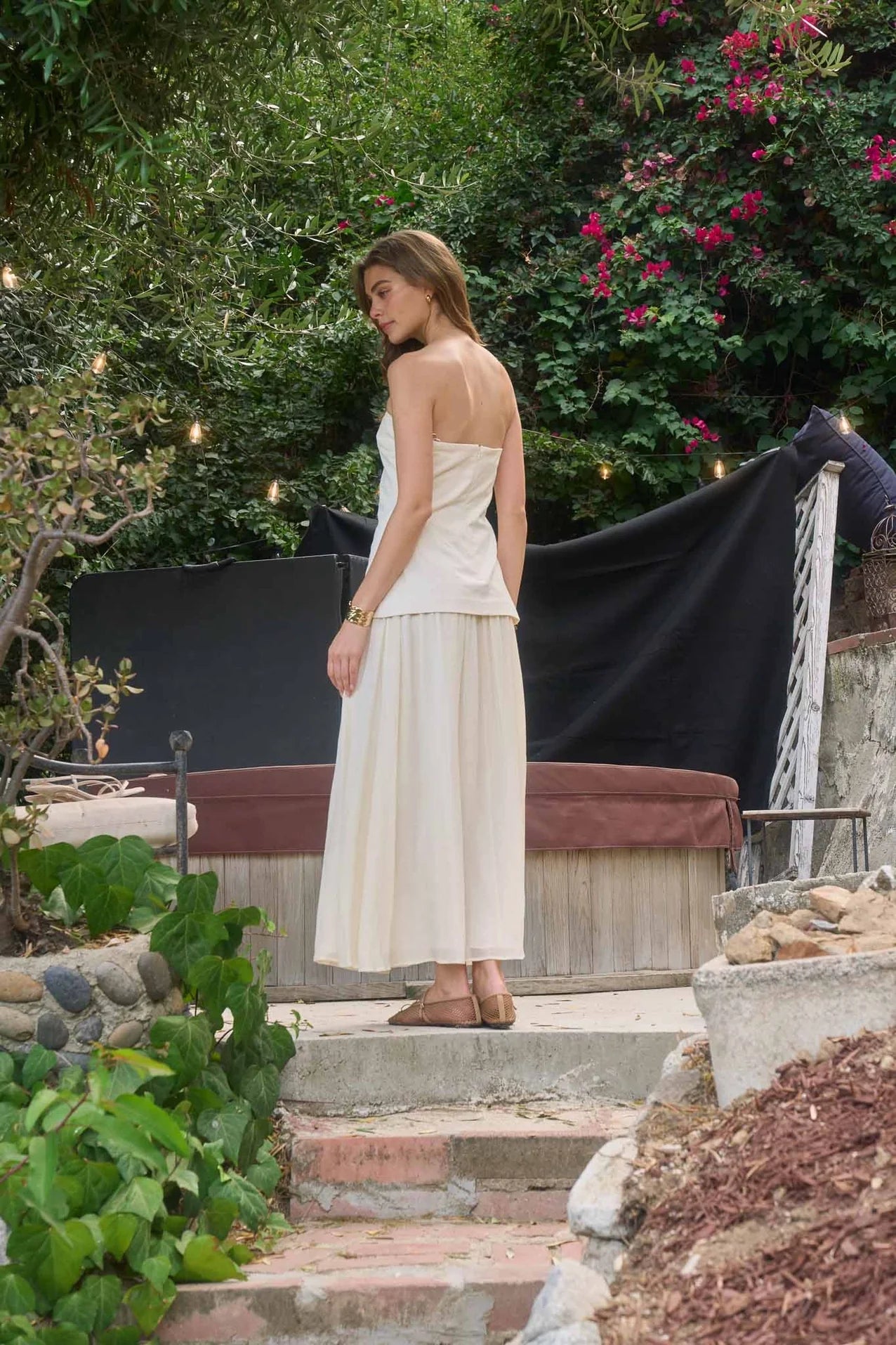 Tube Top Longline Midi Dress