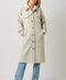 Twofer Hoodie Solid Coat - Oatmeal