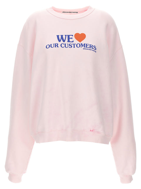 Alexander Wang We Love Our Customers Sweatshirt