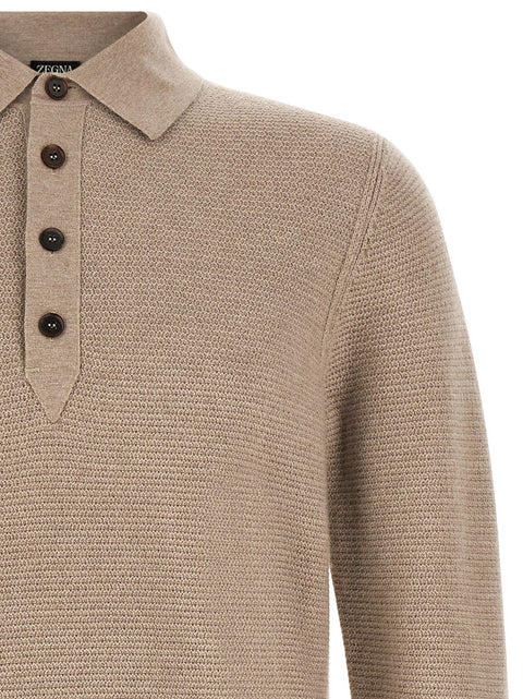 Zegna Polo Shirt Oasi Cashmere Beige