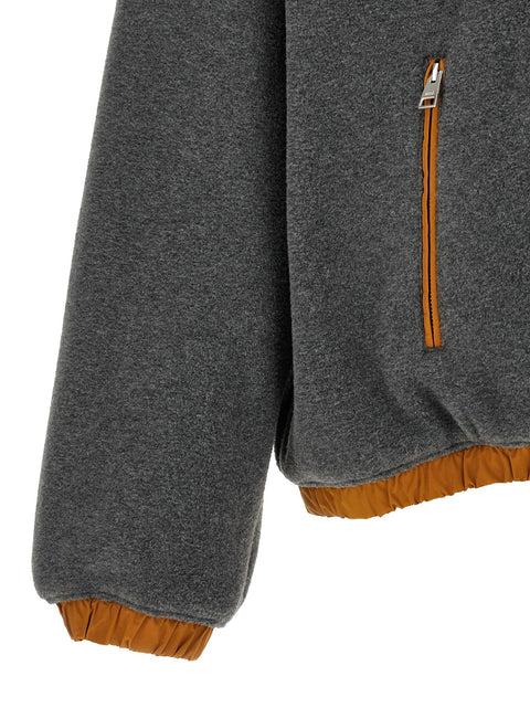 Ami Paris Orange Grey Vareuse Sweatshirt