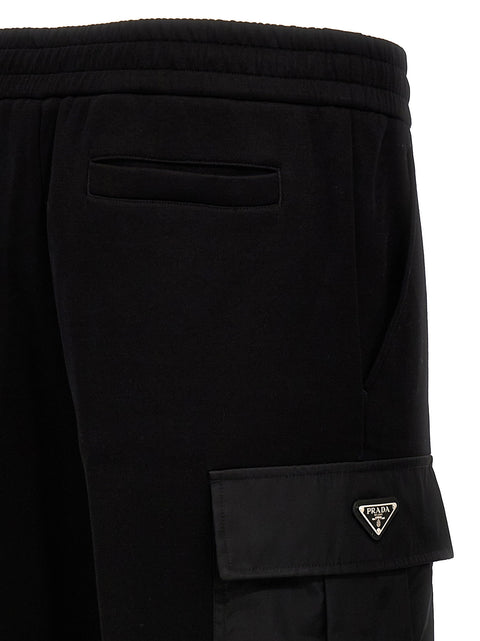 Prada Nylon Insert Cargo Joggers