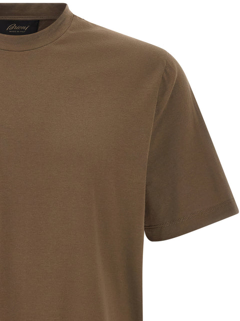 Brioni Brown Cotton T-shirt