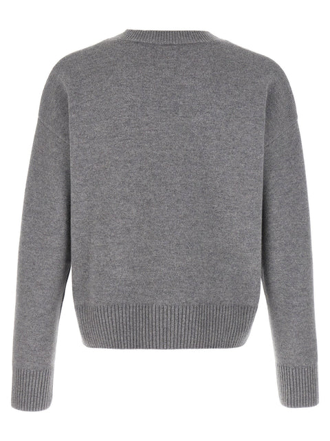 Ami Paris Puff Logo Patch Sweater