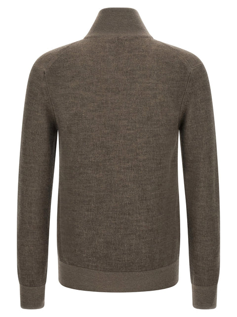 Brioni Brown Vanisé Sweater