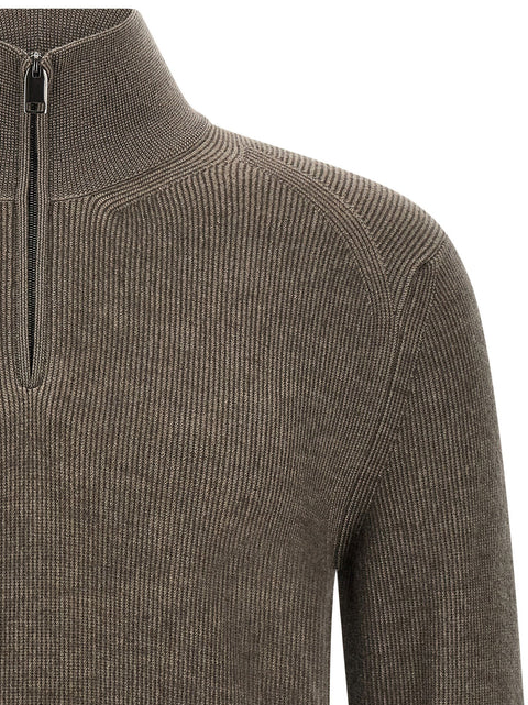 Brioni Brown Vanisé Sweater