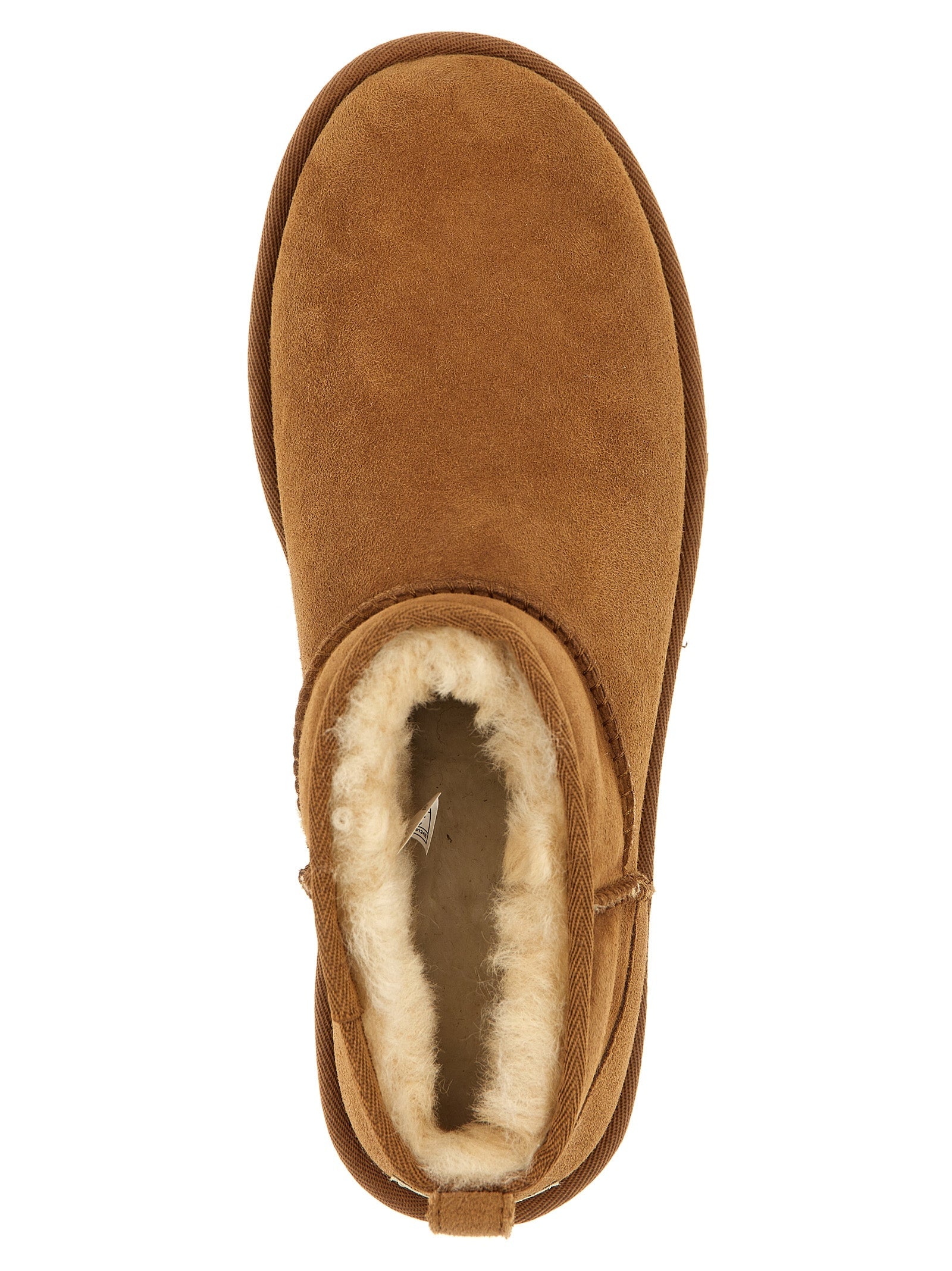 Ultra Mini Sheepskin Suede Ankle Boots