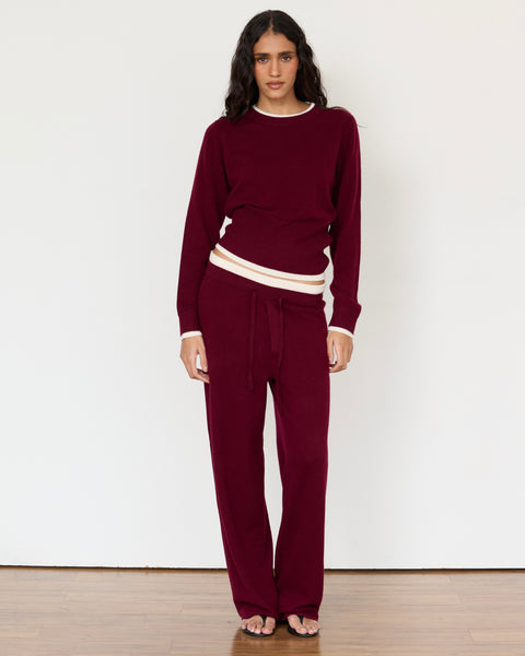 Tove Layered Cashmere Blend Crewneck