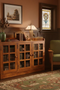Mission Oak 3 Door Console - Michael's Cherry (MC1)