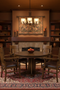 Mission Oak Round Dining Table & Arm chair Set - 42"