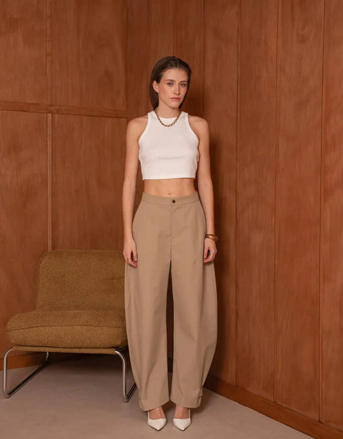 Urban Balloon Pants with A Tie At the Hem