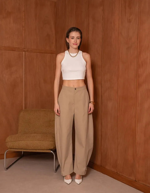 Urban Balloon Pants with A Tie At the Hem