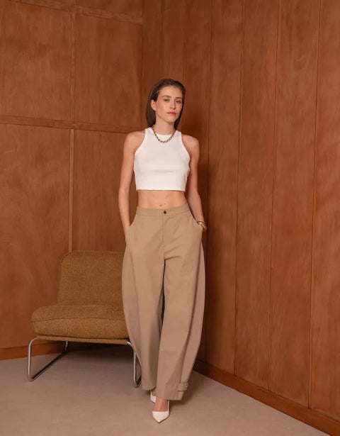 Urban Balloon Pants with A Tie At the Hem