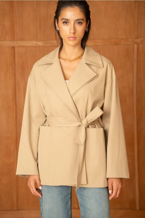 Urban Belted Wrap Jacket