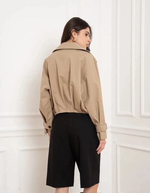Urban Structured Short Trench Coat