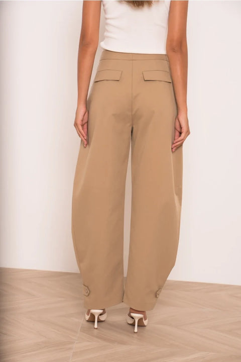 Utility Balloon Pants with A Fastening At the Hem