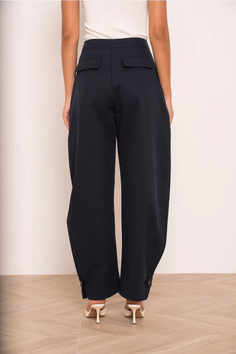 Utility Balloon Pants with A Fastening At the Hem