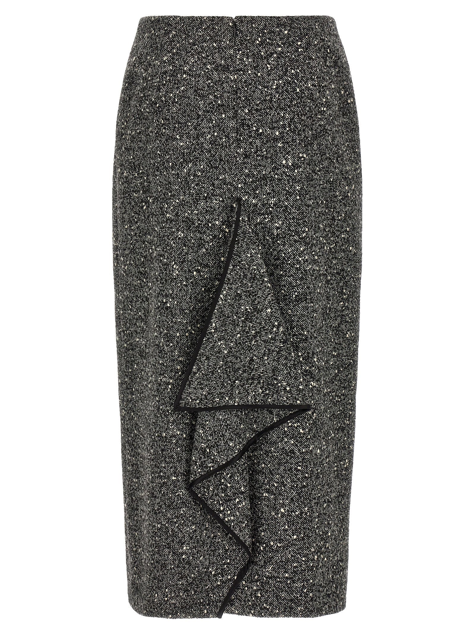 Valentino Garavani Chevron Bouclé Skirt