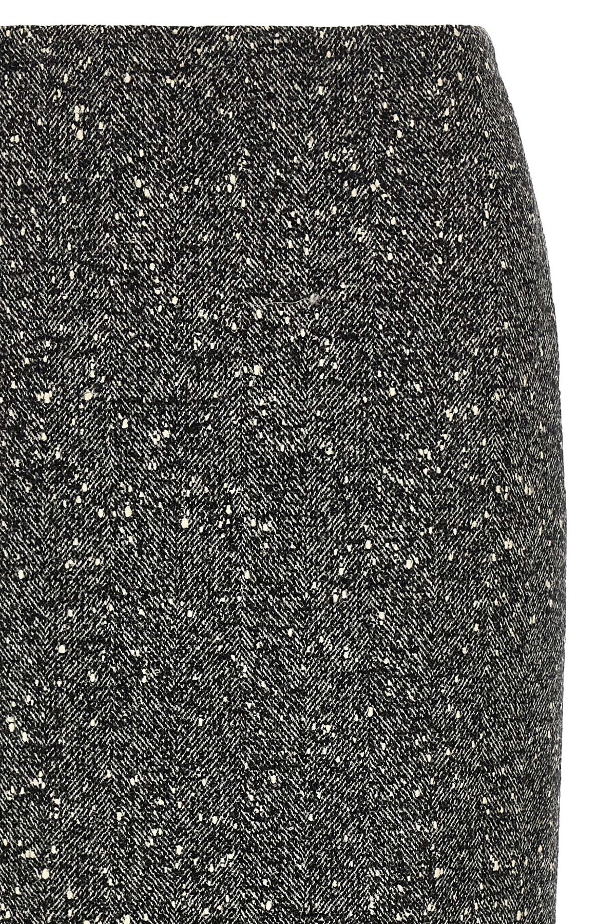 Valentino Garavani Chevron Bouclé Skirt
