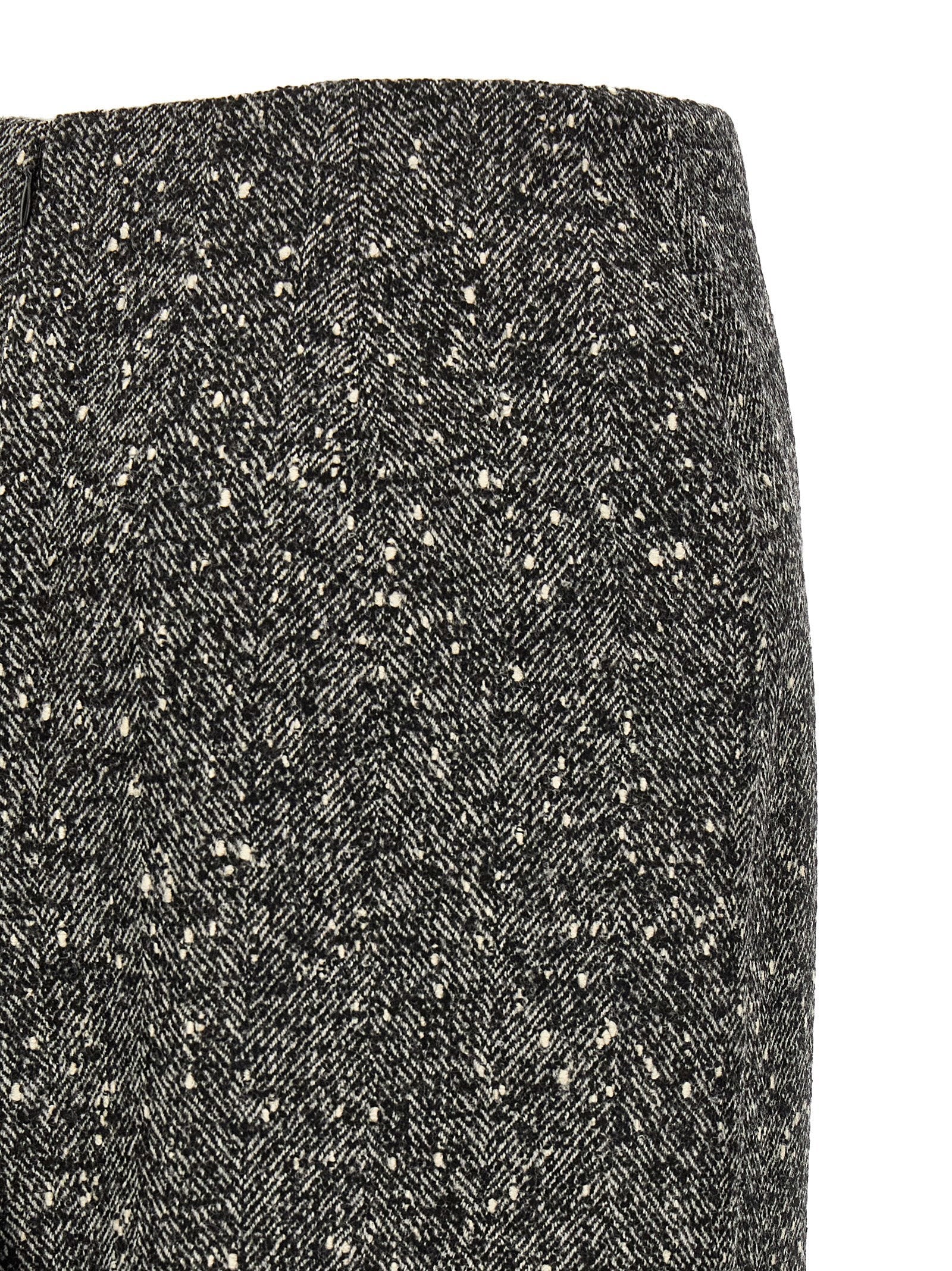 Valentino Garavani Chevron Bouclé Skirt