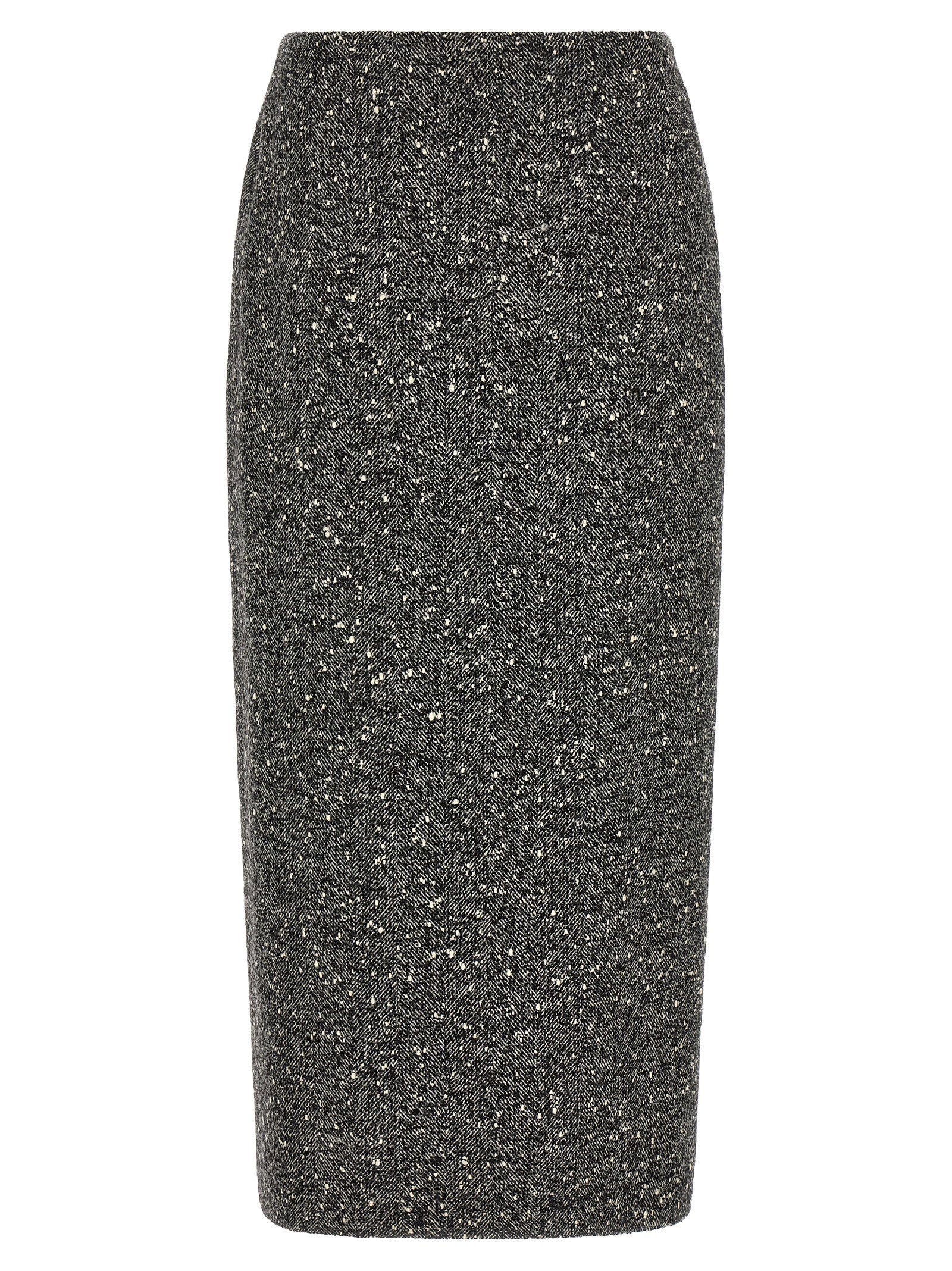 Valentino Garavani Chevron Bouclé Skirt