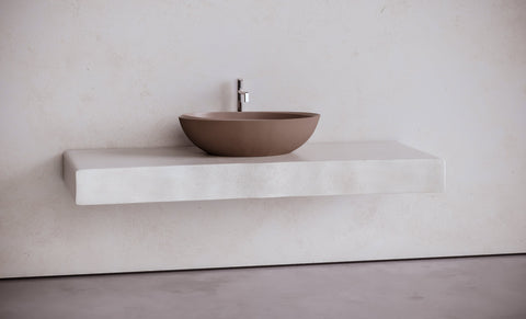 Oval Concrete Vessel Sink – Studio Collection